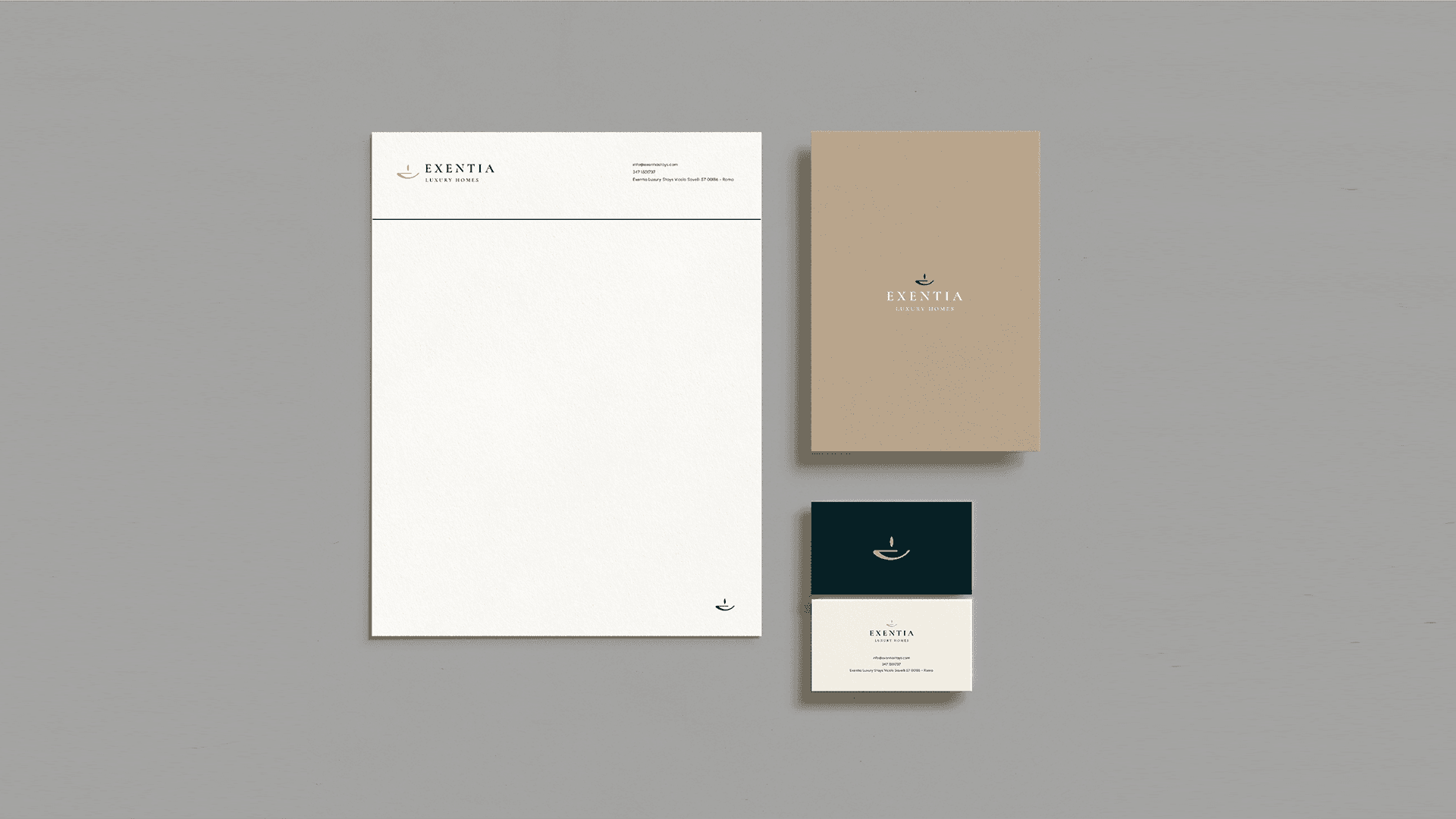 Exentia Luxury Stays — brand identity, image 15